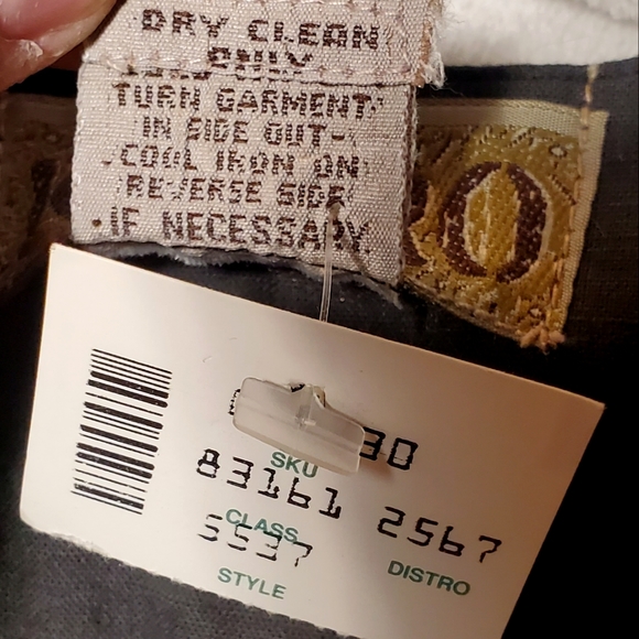 NWT Vintage Deadstock Cotton Natural Embroidered Beaded Embellished Vest - Picture 8 of 8